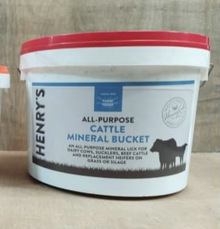 Henrys Cattle Mineral Bucket for Sale P&D Engineering (Bredon) Ltd